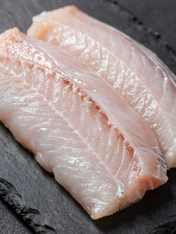 Ferske ålfileter med krydder på trefjøl