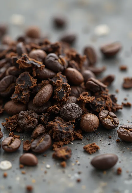 Tørr fusilli pasta (skruer) på trebord