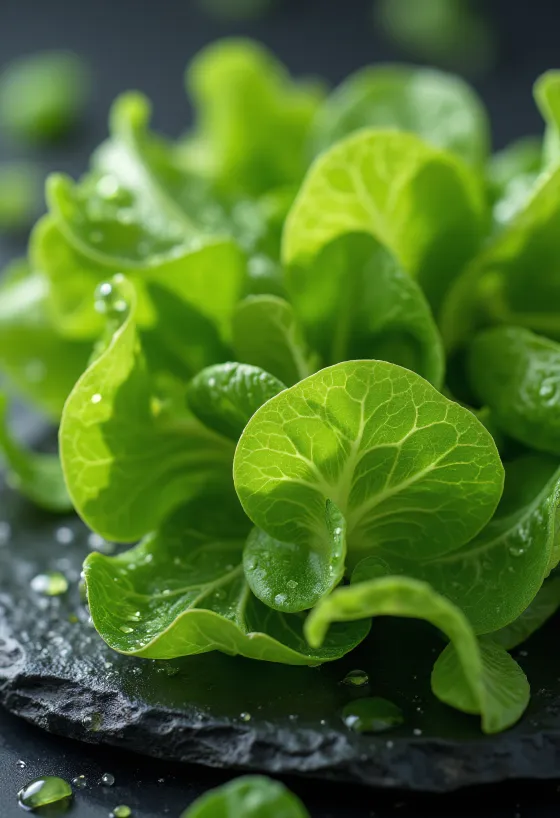 Tørket havsalat med lysegrønn farge