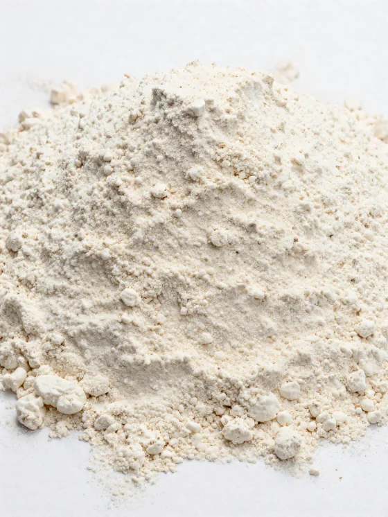 Speltmel i keramikkskål, naturlig, lysebrun nyanse