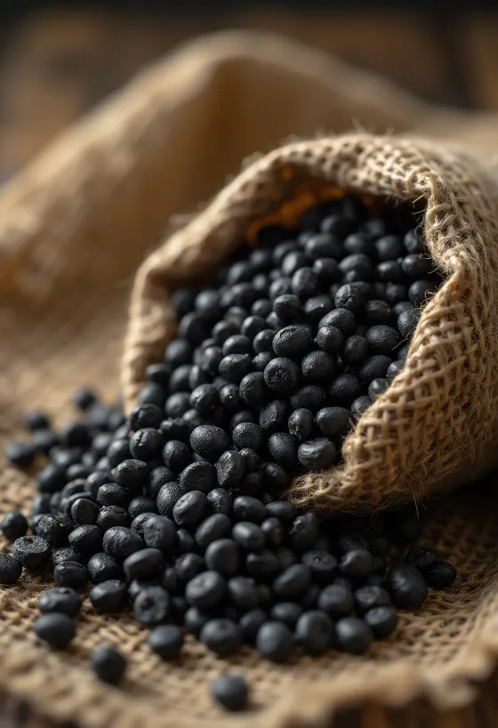 Tørkede urad dal-linser, svarte og hele