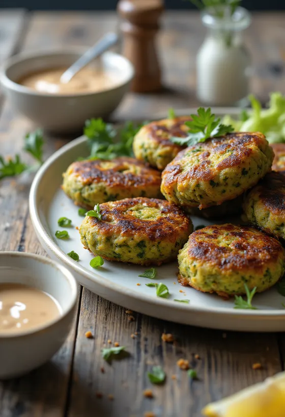 BBQ grillet falafel servert