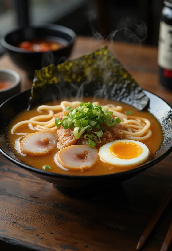 Chashu ramen servert
