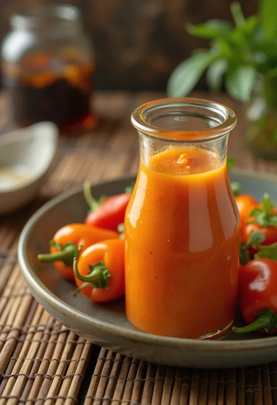 Habanerosaus servert ved siden av taco
