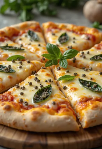 Pepperpizza med mozzarella og pecorino