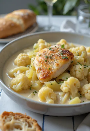 Kyllingragu med blomkål