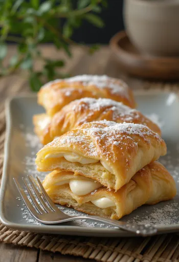 Italiensk millefoglie-kake med sprø butterdeig og vaniljekrem