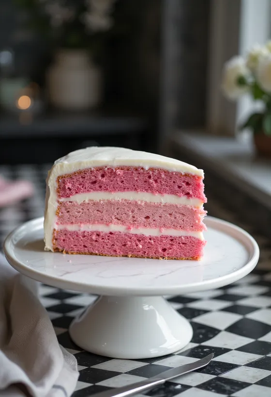 Ombre-kake med fargegraderte lag