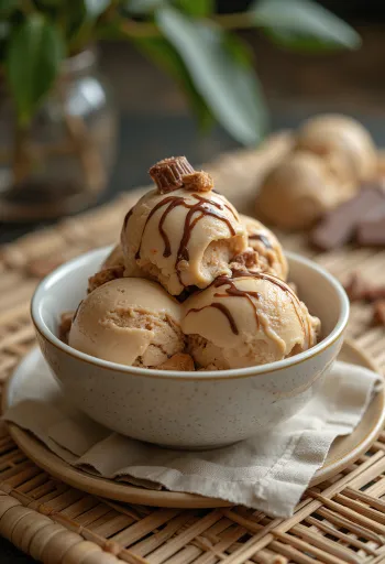 Kinder Bueno Ice Cream servert