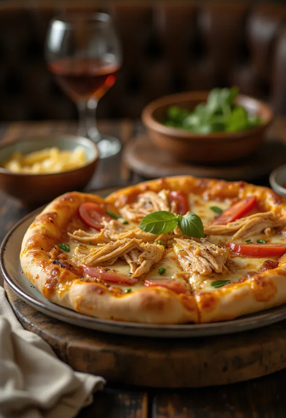 Pizza Nigérienne servert