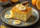 Sukkerbrød med appelsin og banan i stykker
