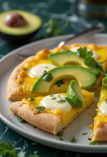 Pizza Peruana servert