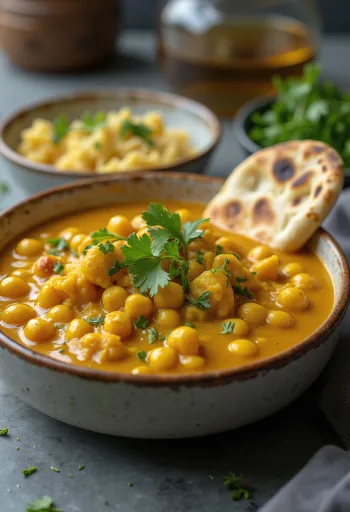 Kikertcurry med kokosmelk og krydder