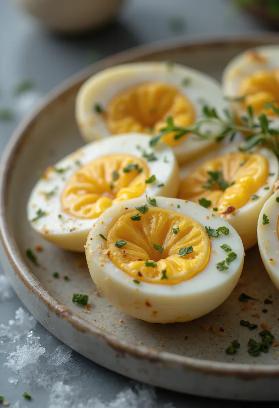 Hvitløksbakt aubergine servert
