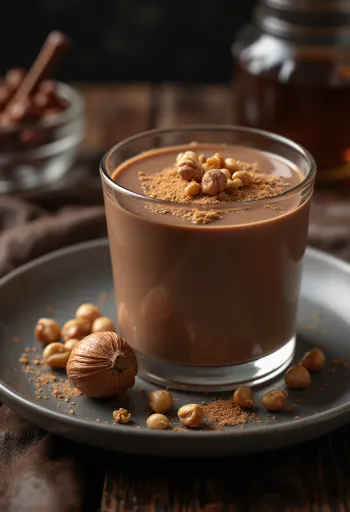 Panna cotta med Nutella i glass