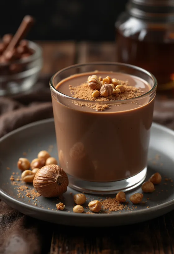Panna cotta med Nutella i glass