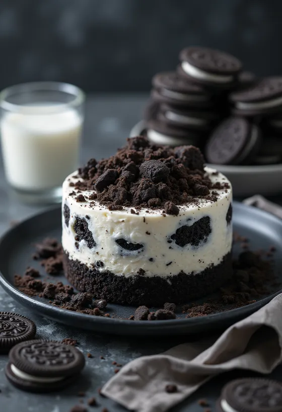 Oreo-kremkake uten steking