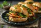 Bao bun med asparges servert