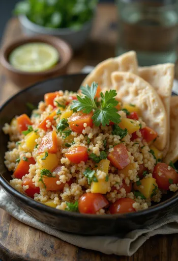 Tabouleh med frisk persille og mynte