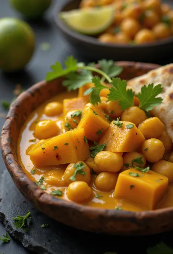 Gresskarcurry med kikerter