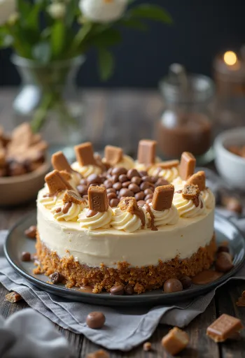 Kinder Bueno kake servert