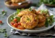 Veganske karbonader med bulgur servert