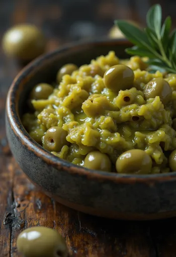 Grønn olivendip
