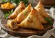 Samosa med kalkun servert