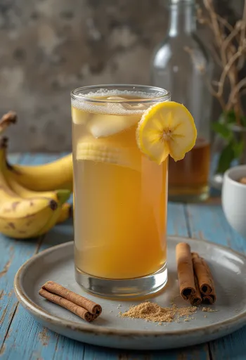 Honning-banan sider i glass