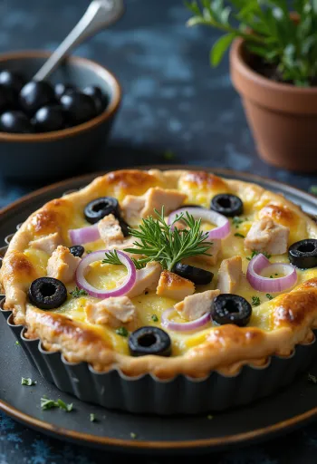 Quiche au Thon servert