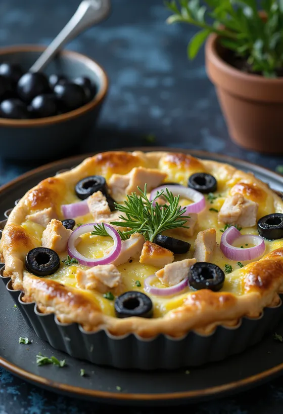 Quiche au Thon servert