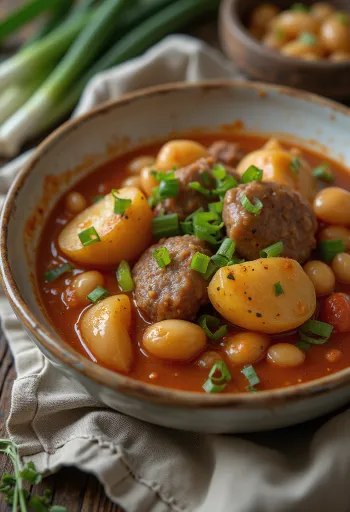 Dobradinha med poteter, rik rett med røkt svinekjøtt og bønner