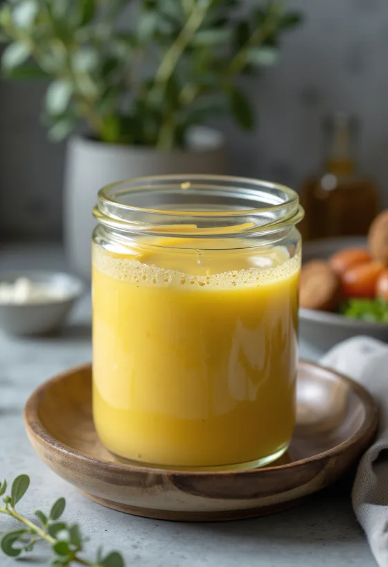 Honning- og dijonsaus