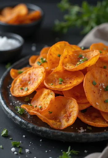 Søtpotetchips med koriander