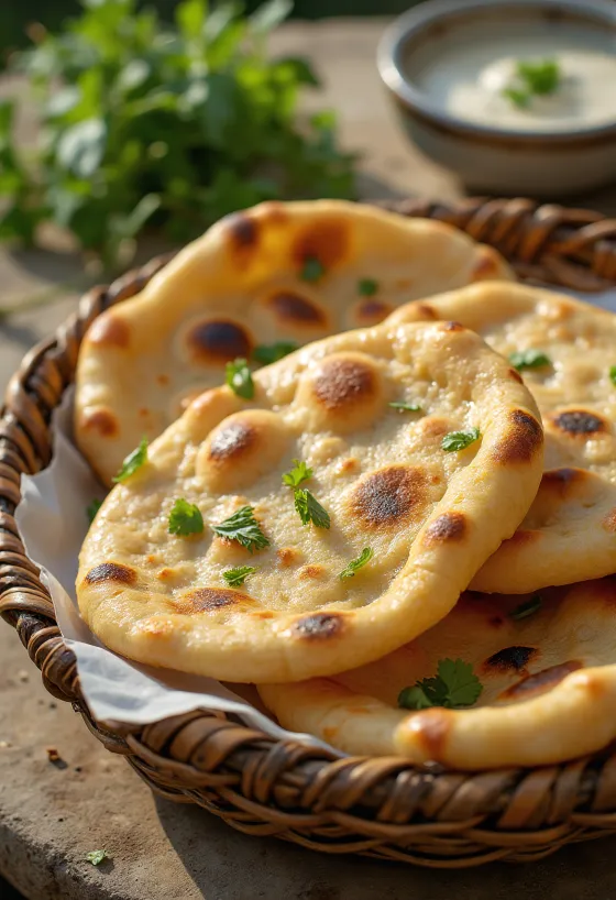 Aish Baladi egyptisk brød nystekt