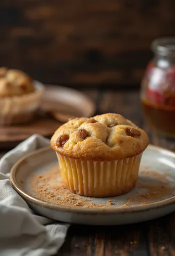 Nystekte eple- og kanelcupcakes på rist