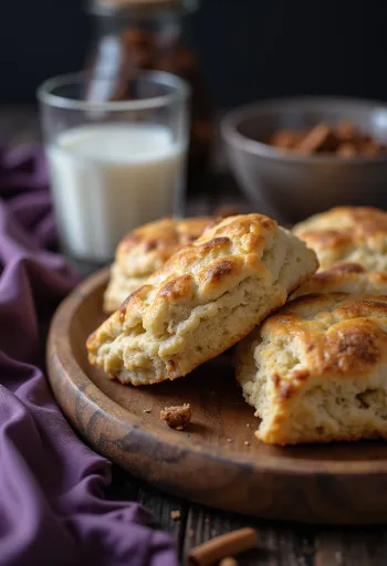 Kanelscones servert