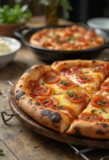 Detroit Style Pizza firkantet, tykk og sprø
