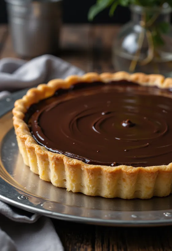 Crostata med sjokoladekrem, nyserver