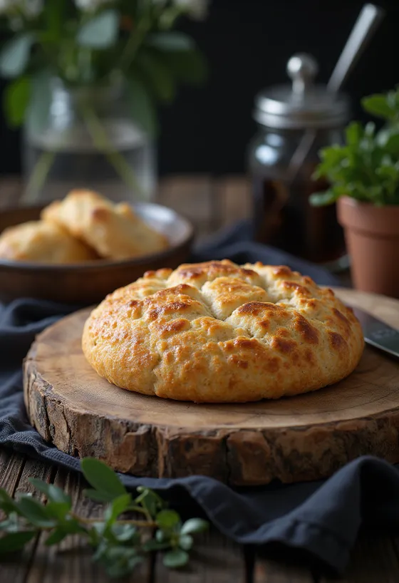 Knekkebrød med rugmel, ferskt sprøtt bakverk
