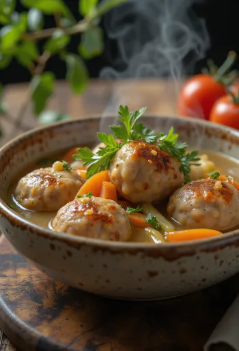 Albóndigas servert i skål