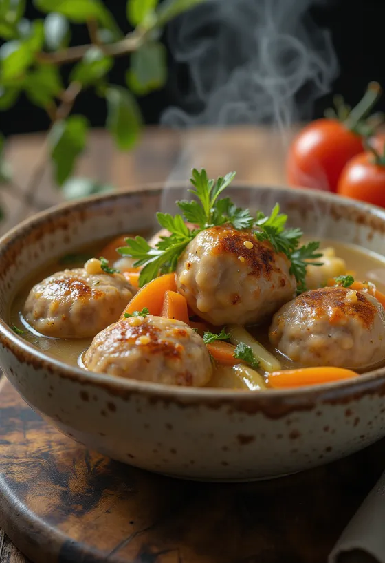 Albóndigas servert i skål