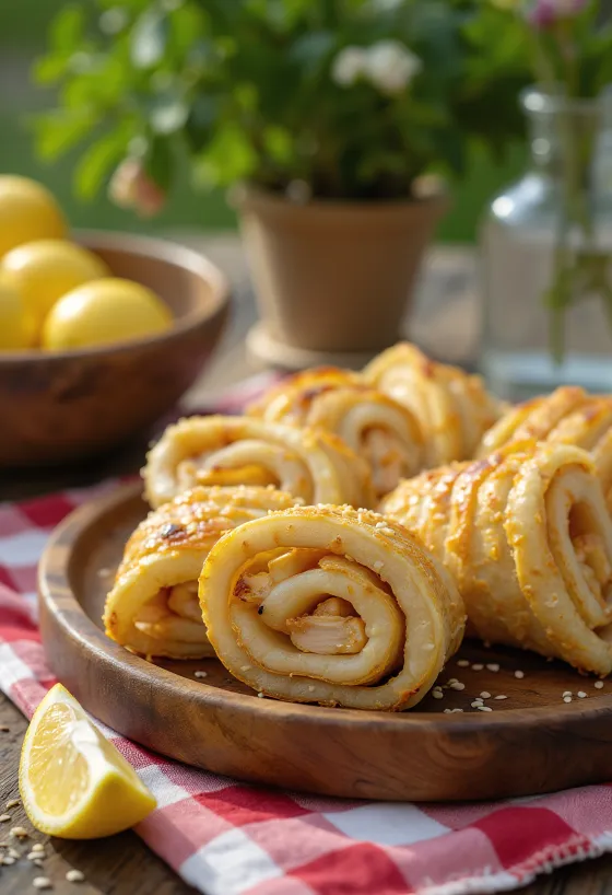 Stekt Patra, appetittvekkende kyllingruller stekt gylne
