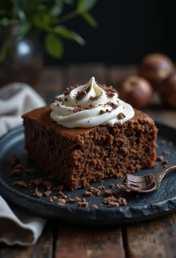 Glutenfri kastanjekake servert