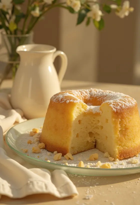 Glutenfri marsipankake servert i stykker