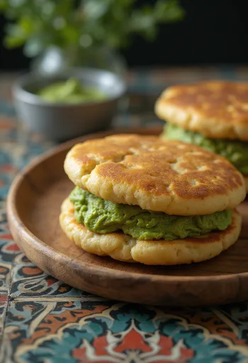 Dorayaki med matchakrem, japansk kake