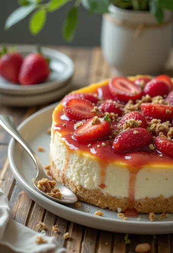 Glutenfri ostekake med frisk frukt