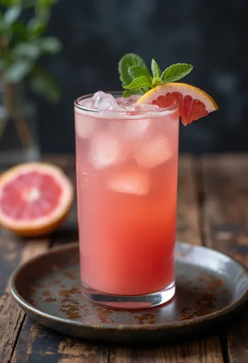Grapefruktjuice servert i glass