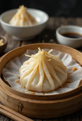 Miso-basert Zongzi, dampet i bambusblader
