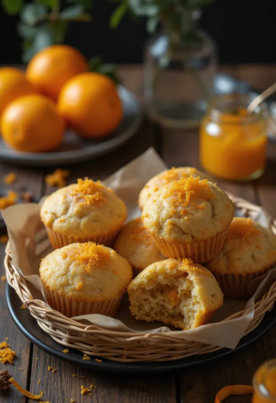 Kastanjemuffins med appelsin